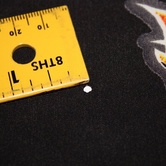 Rusty Surf Flamed Hibiscus Black Button Up Short Sleeve Shirt Mens XL All Over - Picture 9 of 9